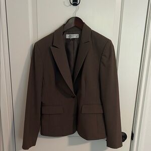 Tahari Taupe Blazer/Suit Jacket